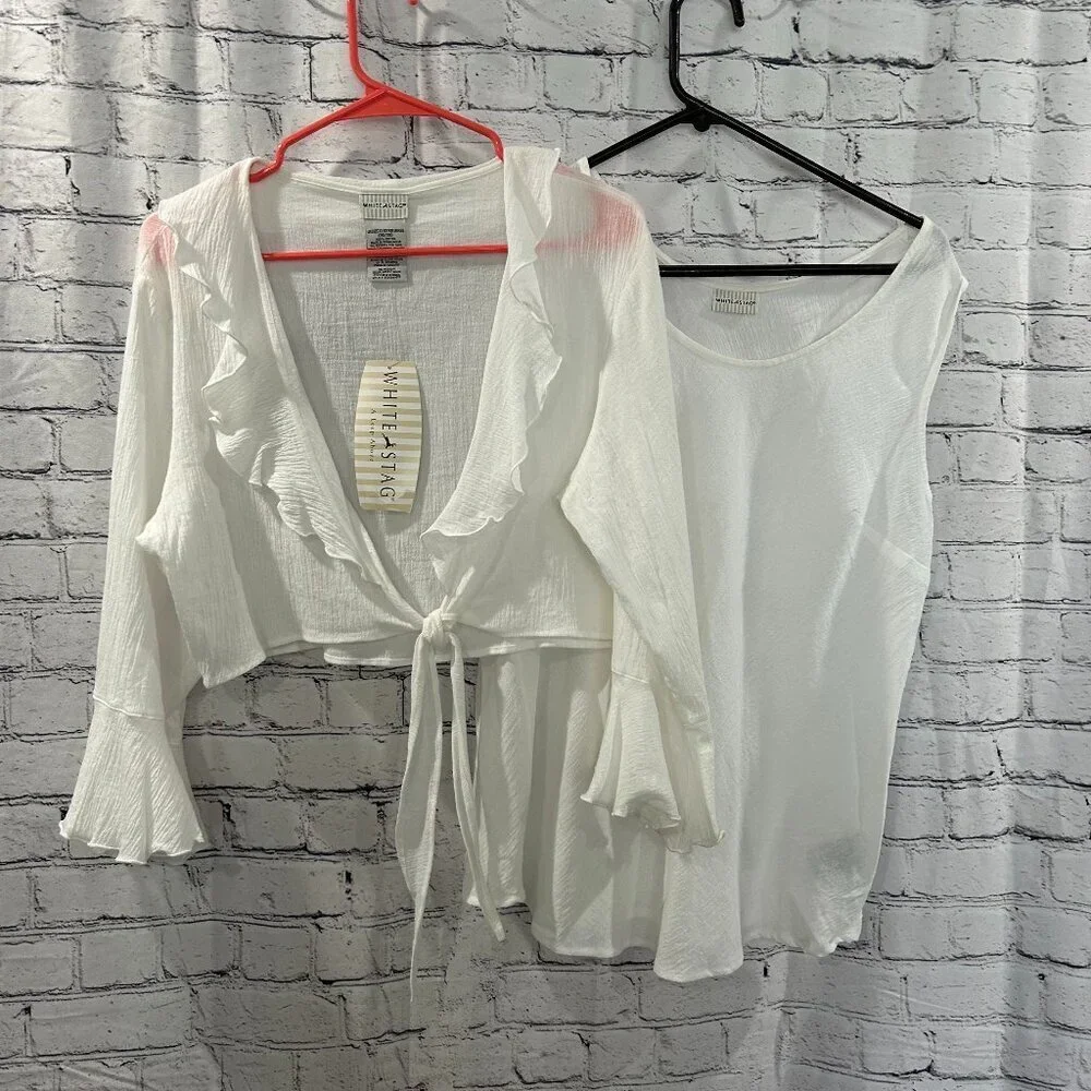 New with tags Ladies White Stag Cami/blouse set Size 16/18 XL - Picture 1 of 3